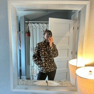 Leopard Print Faux Fur JCREW PULLOVER - VINTAGE